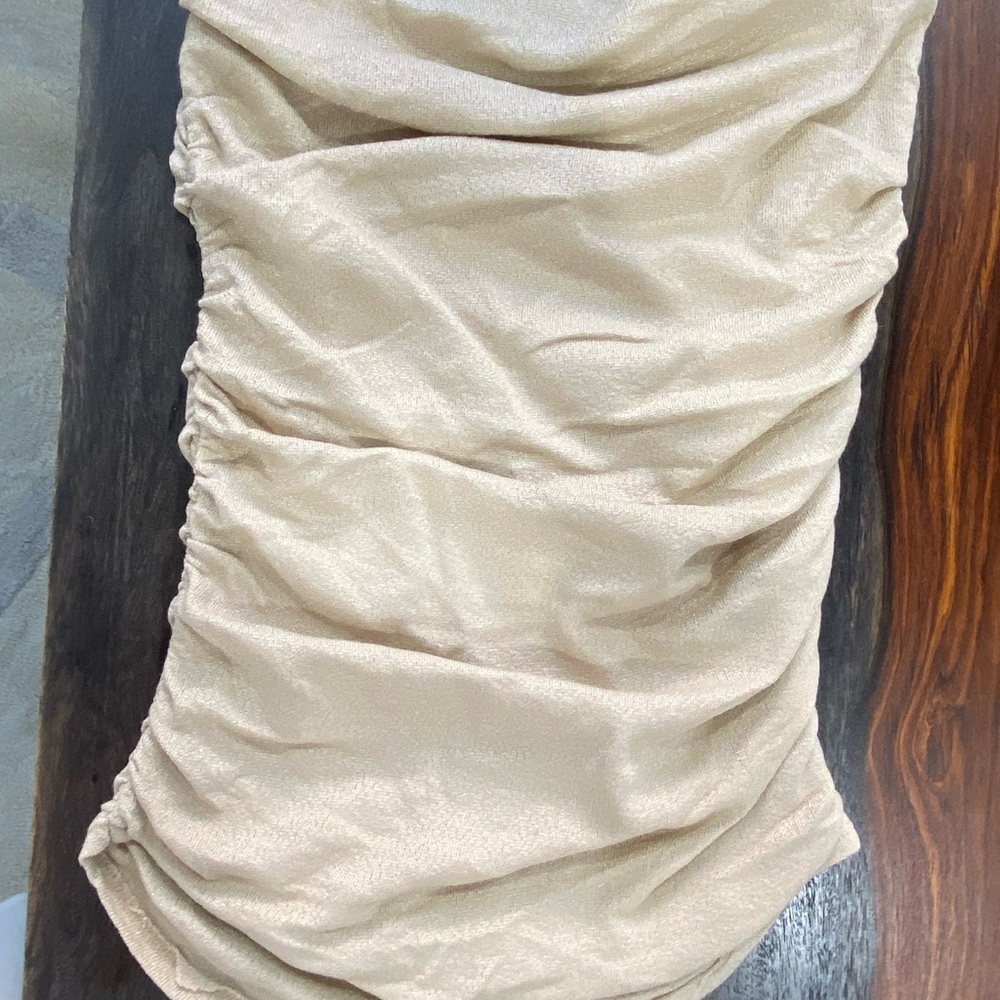 Michael Stars tube top ONE SIZE cream tan